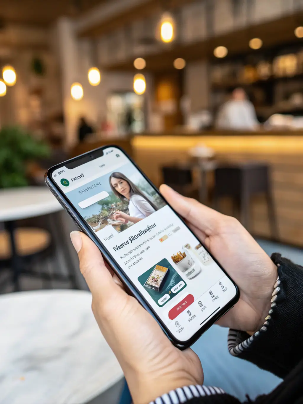 A digital illustration depicting an e-commerce platform interface, showcasing product listings, shopping cart, and secure payment gateway features, used to represent e-commerce solutions for SMEs.