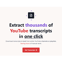 Download YouTube Transcripts logo